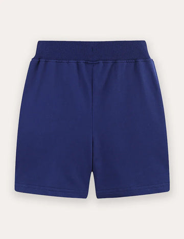 Parrot Embroidered Cotton Shorts